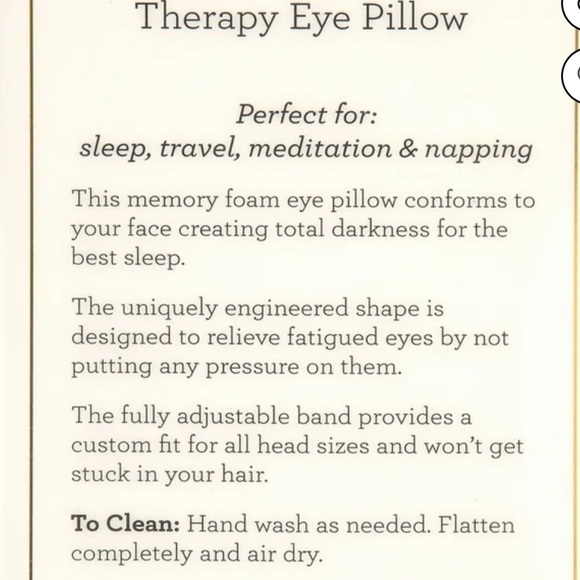 Spa Bella Memory Foam Sleep Mask – Anti-Stress Therapy Eye Pillow (NIB) - Picture 5 of 6